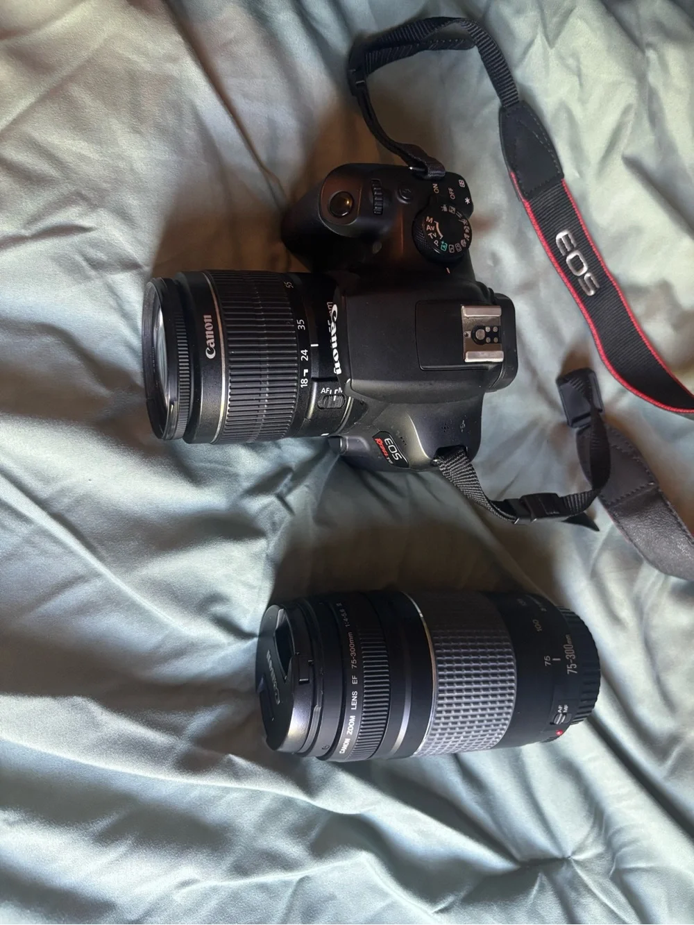 Canon Black DSLR Camera Kit with Two Zoom Lenses